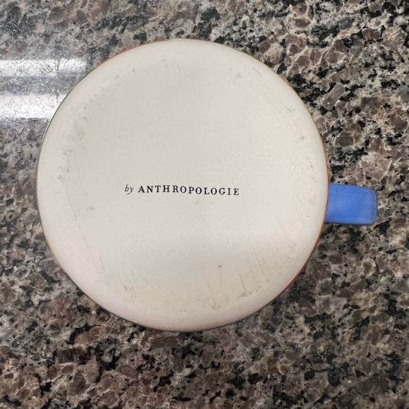 Anthropologie Multi-color Ceramic Monogram C Coffee Mug | 18 oz. - Picture 5 of 9